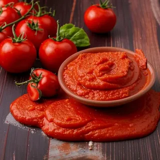 تصویر 2 از رب گوجه فرنگی روژین تولید شده از گوجه‌ های تازه و رسیده